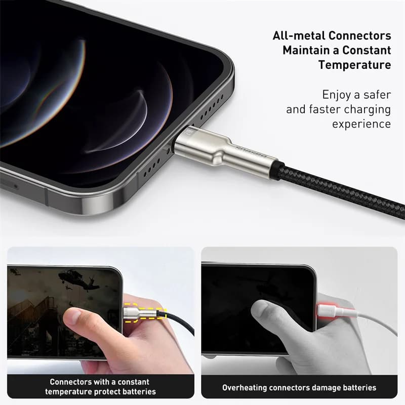 2,4A USB-A til Lightning lynopladekabel