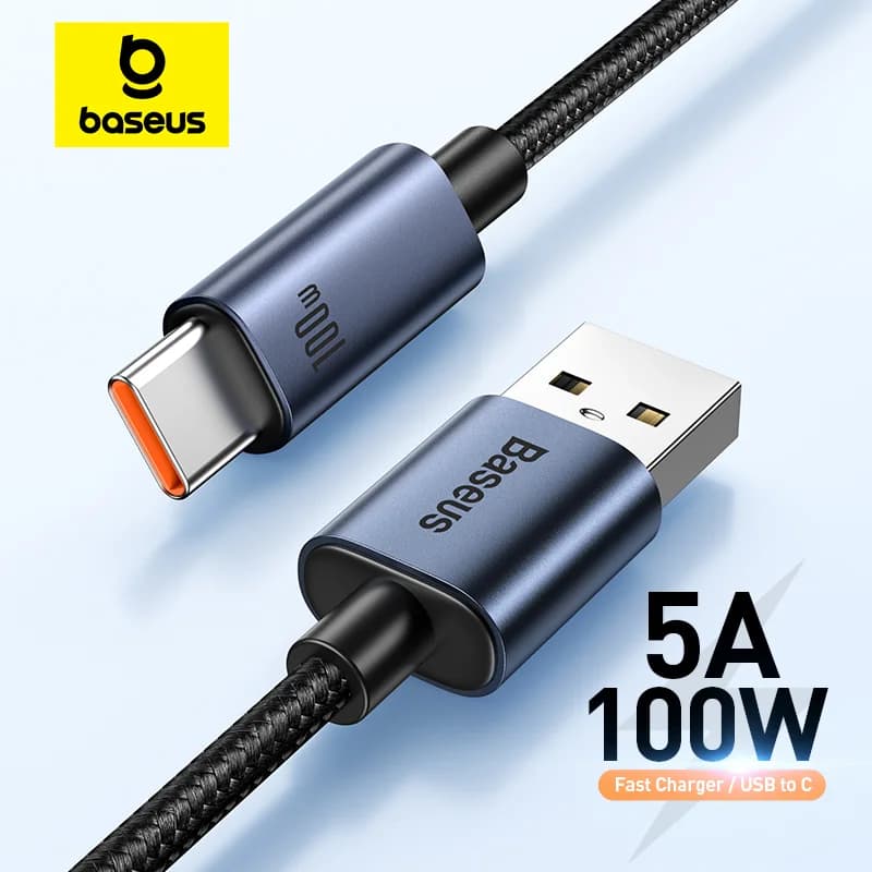 USB-C lynopladekabel, understøtter 6A 66W