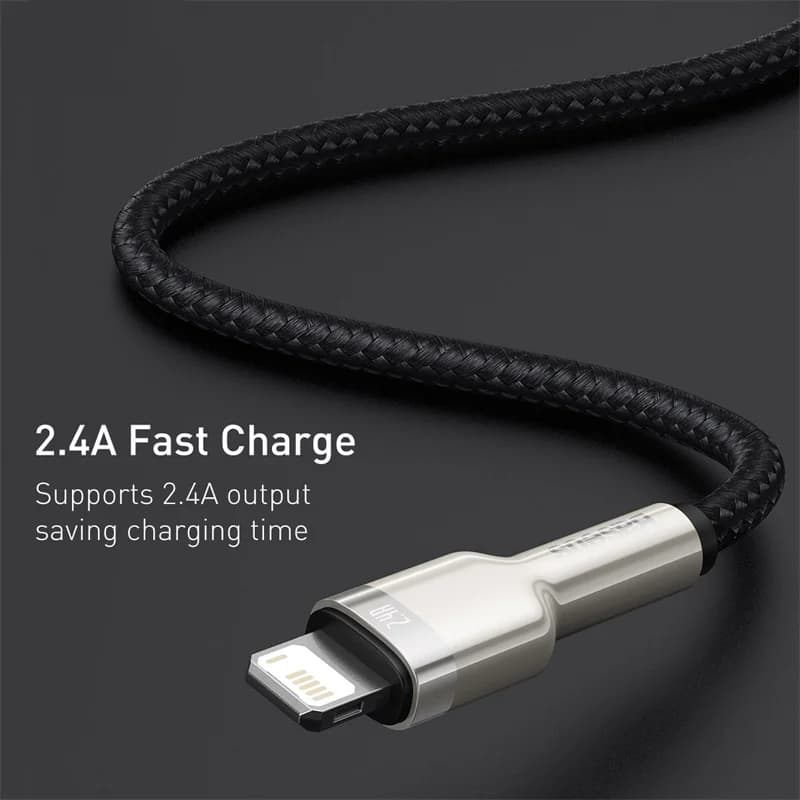 2,4A USB-A til Lightning lynopladekabel